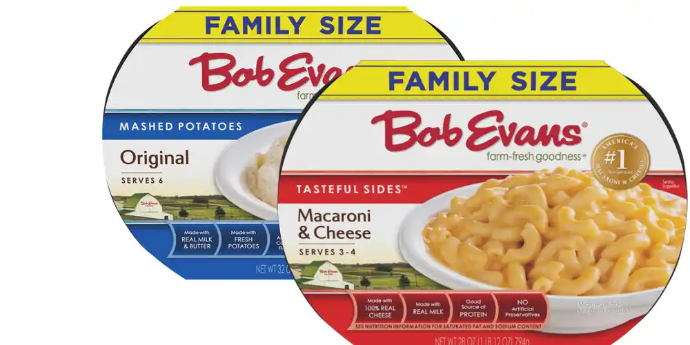 Bob Evans Family Size Macaroni and Cheese or Mashed Potatoes 28-32 oz.