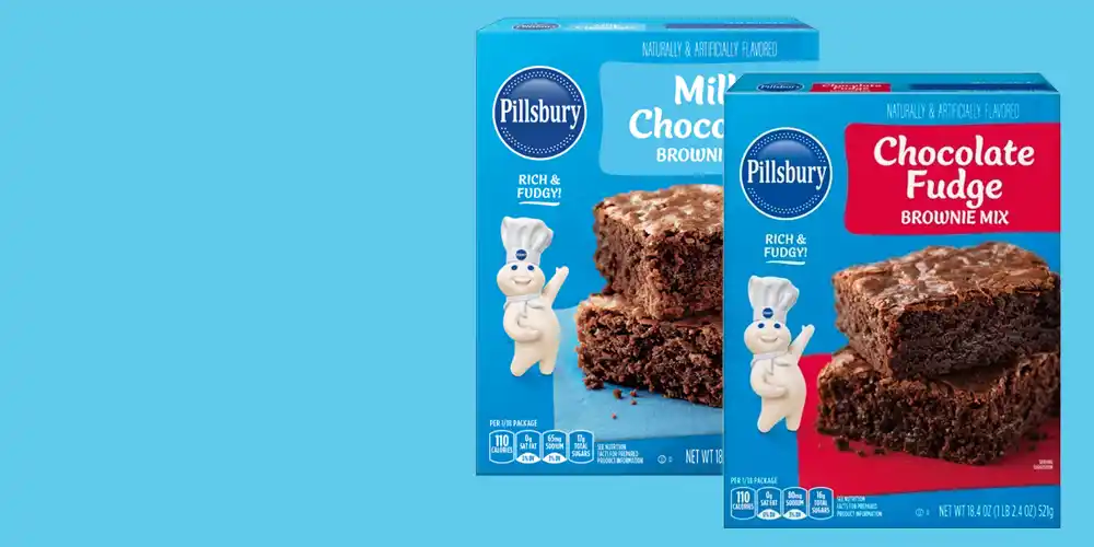 Pillsbury Milk Chocolate and Fudge Brownies