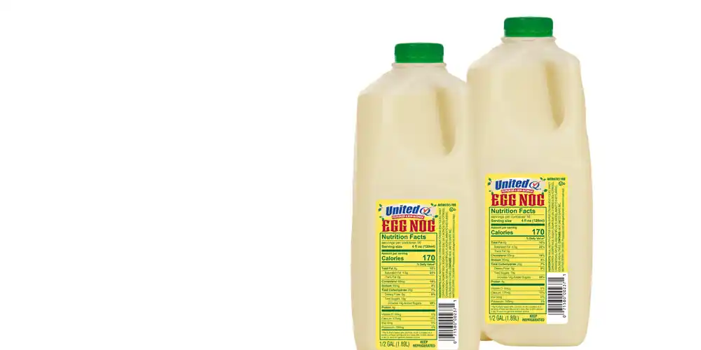 United Dairy Half Gallon Egg Nog