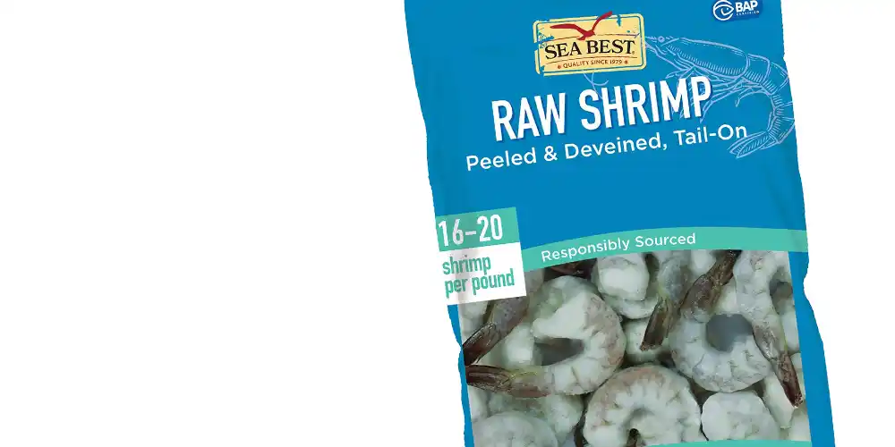 Sea Best Raw Argentine Shrimp 16-20 ct. 2 lb. Bag