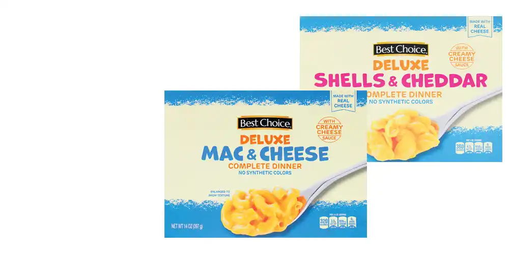 Best Choice Deluxe Shells or Macaroni & Cheese 12-14 oz