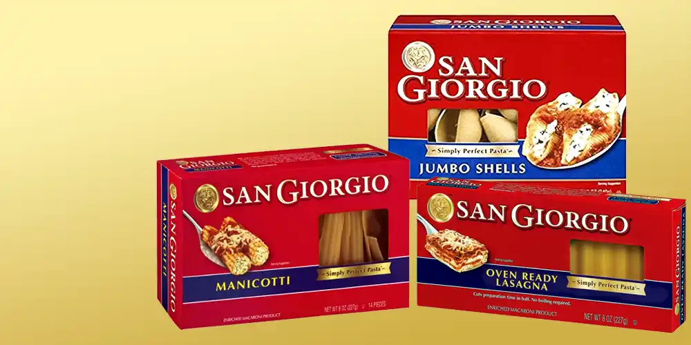 San Giorgio Jumbo Shells, Manicotti, or Lasagna 8-16 oz