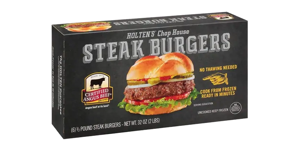 Holten Chophouse Steak Burgers 2 lb. Pkg.