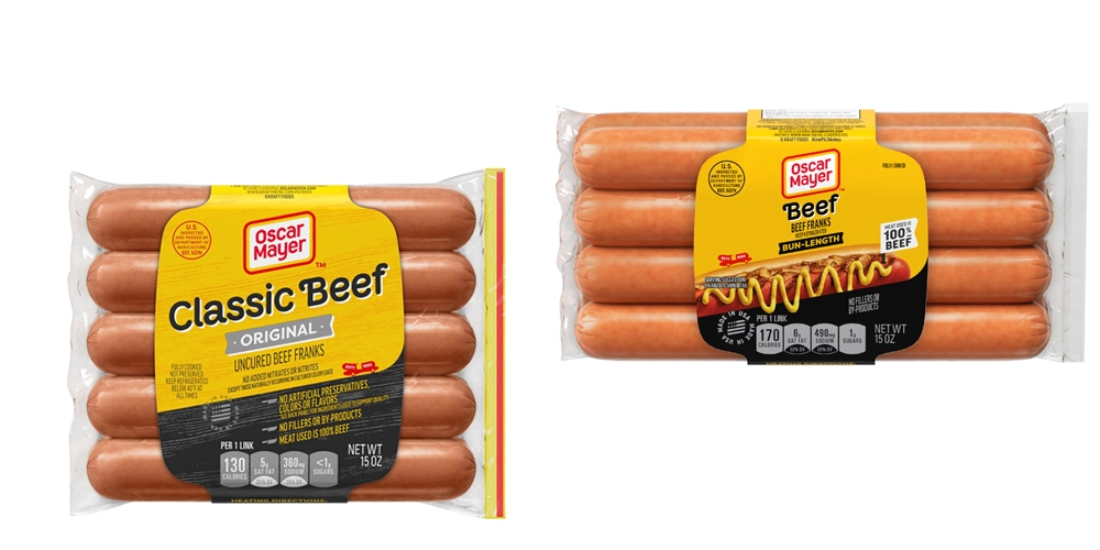 Oscar Mayer All Beef Hot Dogs 15 oz.