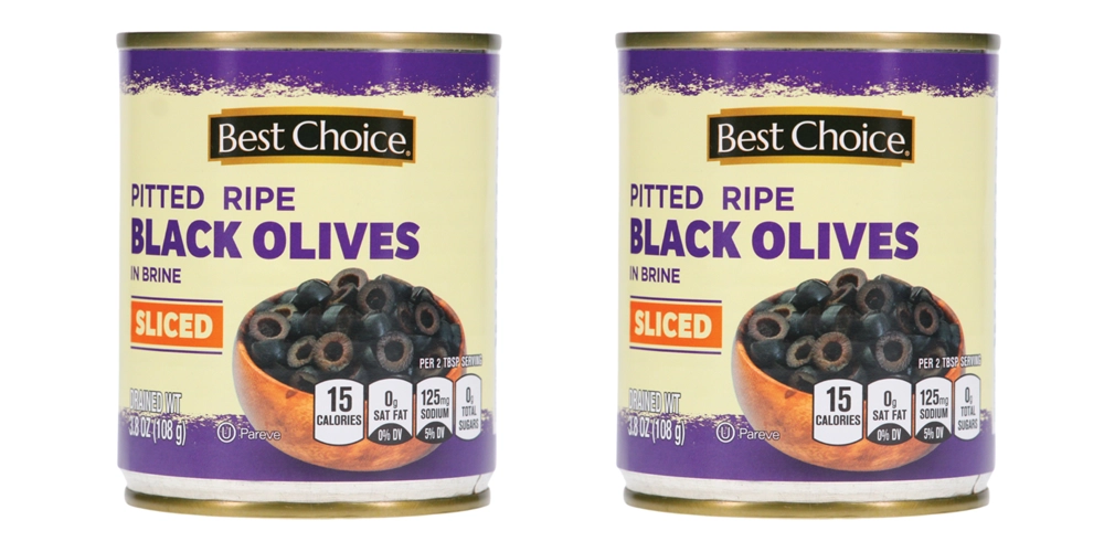 Best Choice Ripe Pitted Olives 3.8-6 oz.