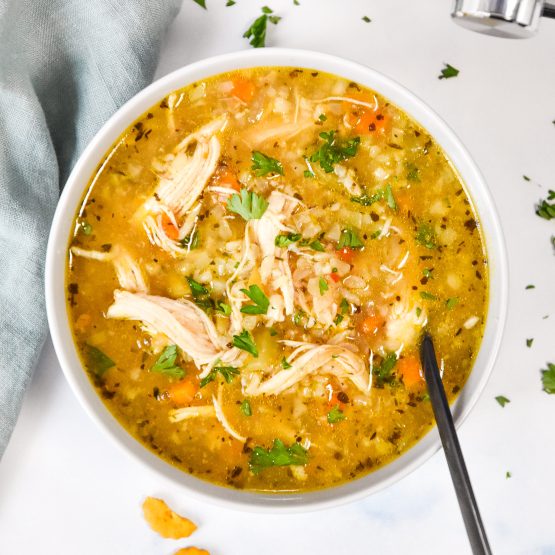 Ginger Chicken Rice Soup