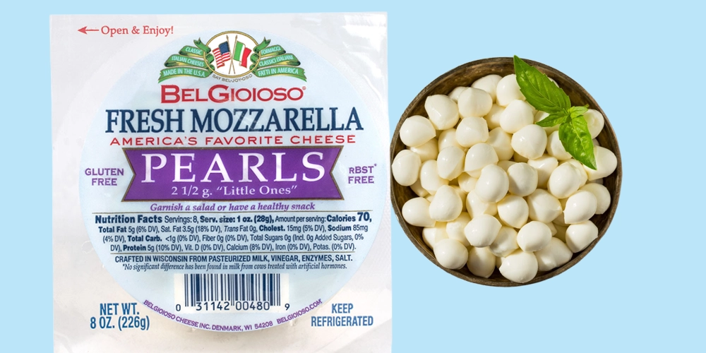 Belgioioso Fresh Mozzarella Balls, Pearls or Sliced Logs 8 oz.