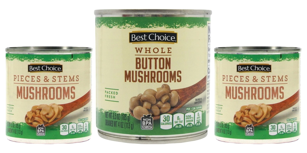 Best Choice Mushrooms 4 oz.