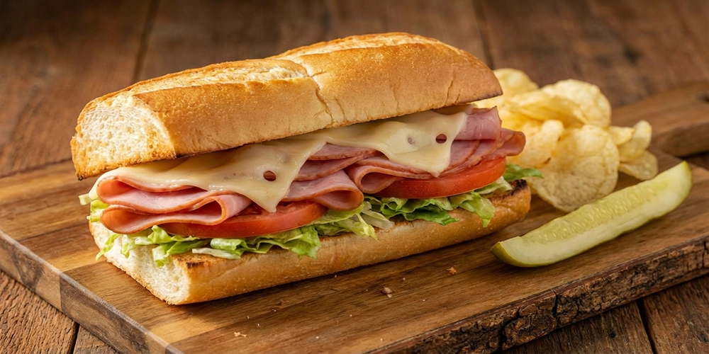 Half Ham & Swiss Sub