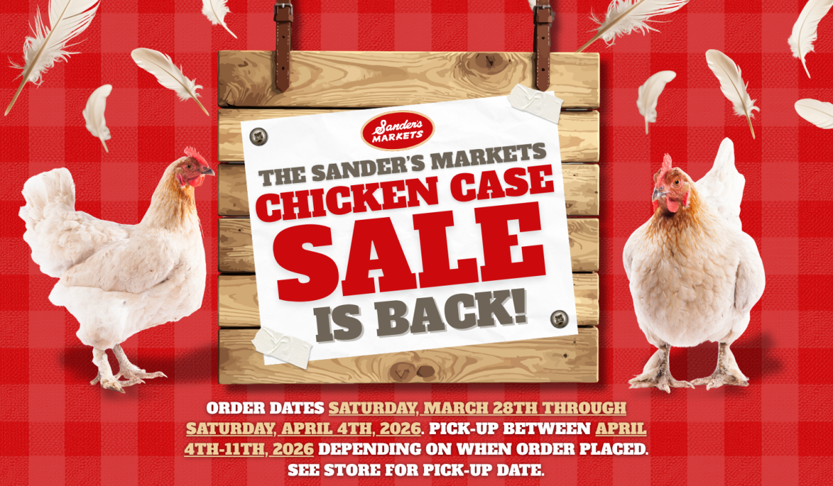 Chicken Case Sale Saturday, March 28 thru April 4