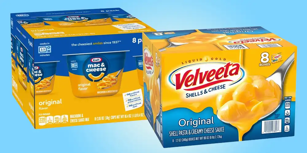 Kraft or Velveeta Mac & Cheese 8 Pk.
