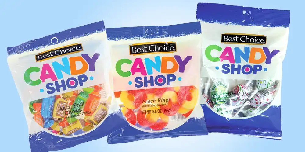 Best Choice Candies, Gummies or Pops 3-8.5 oz.